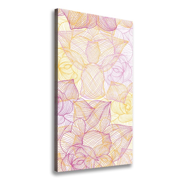 Large canvas wall art Flowers