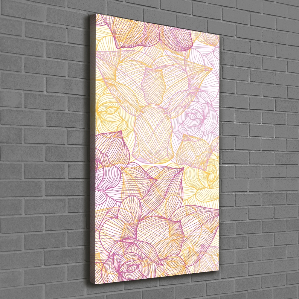 Large canvas wall art Flowers