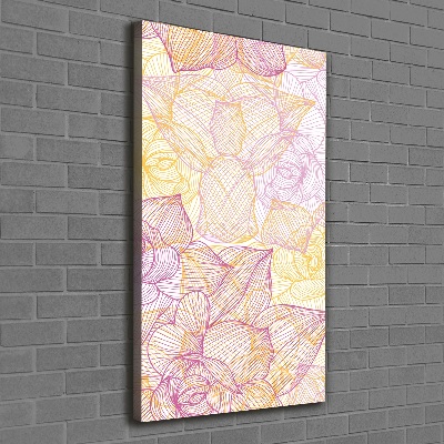 Large canvas wall art Flowers