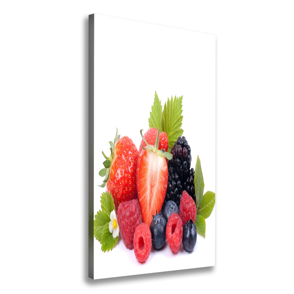 Large canvas wall art Forest fruits