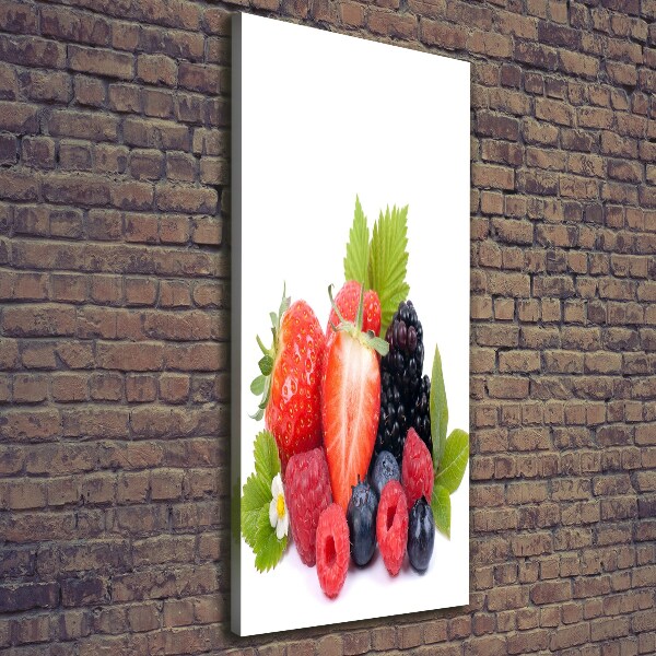 Large canvas wall art Forest fruits