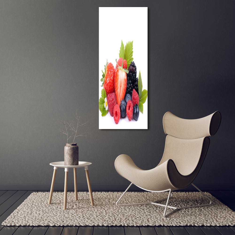 Large canvas wall art Forest fruits