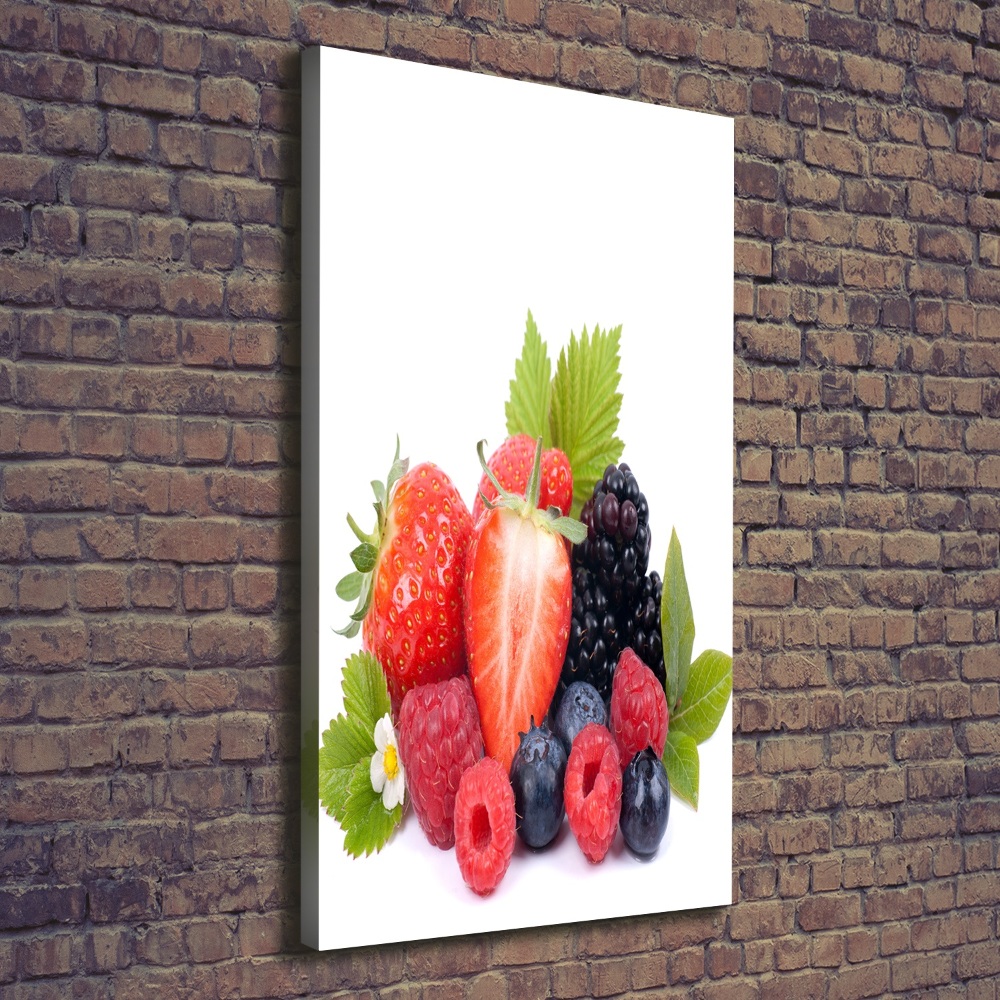 Large canvas wall art Forest fruits