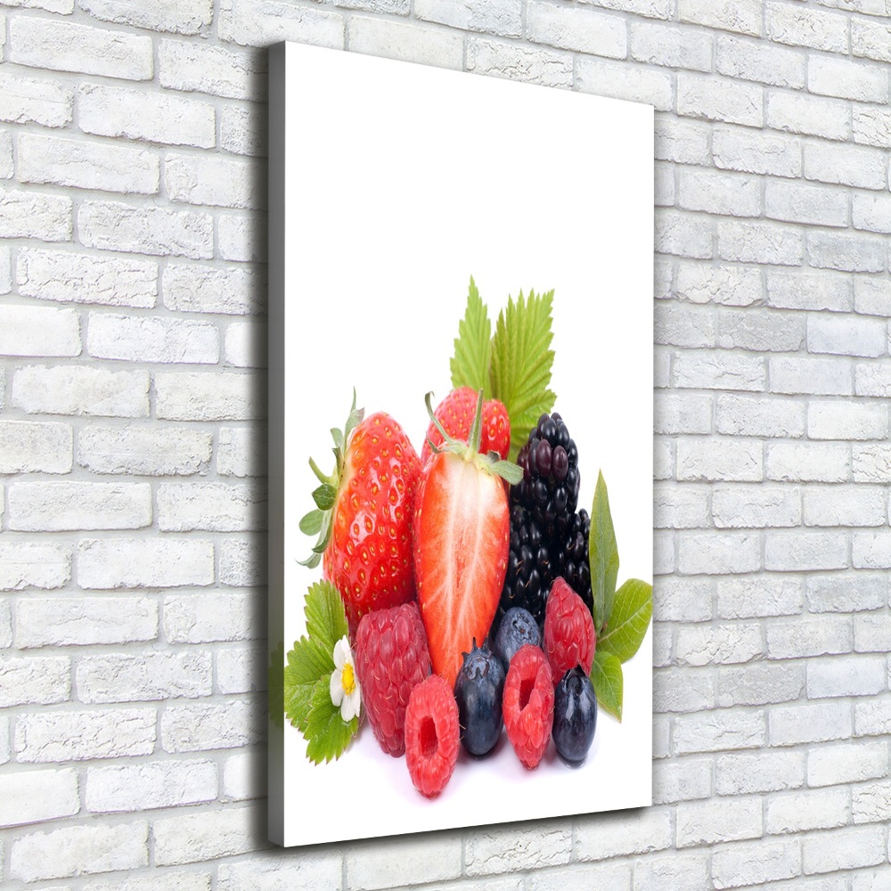 Large canvas wall art Forest fruits