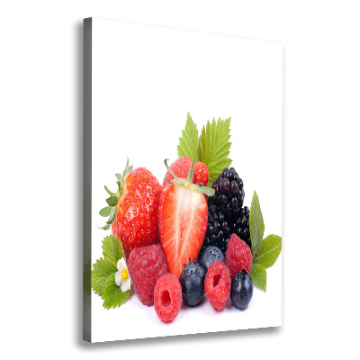 Large canvas wall art Forest fruits