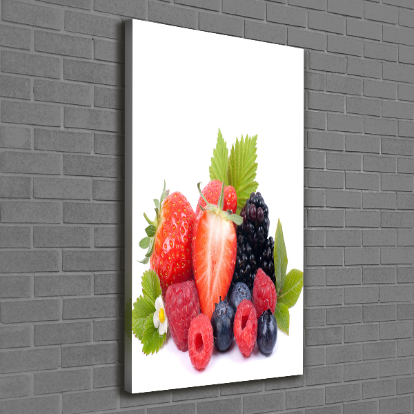 Large canvas wall art Forest fruits