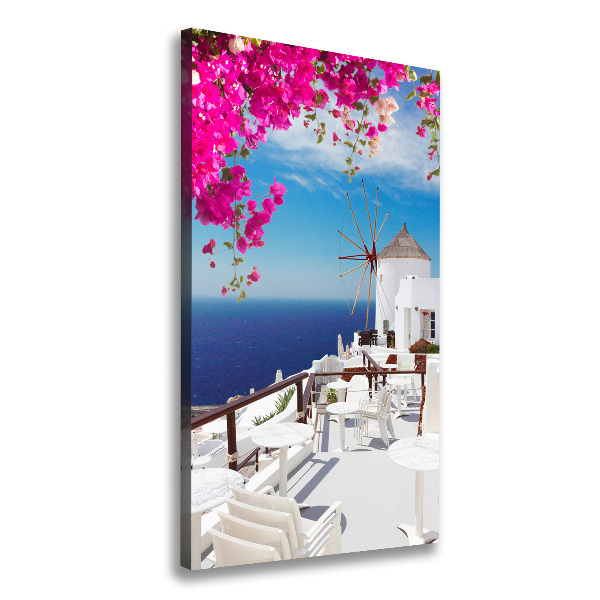 Canvas wall art Santorini Greece