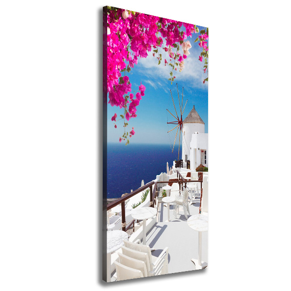 Canvas wall art Santorini Greece