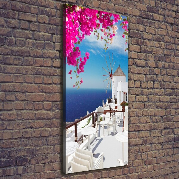 Canvas wall art Santorini Greece