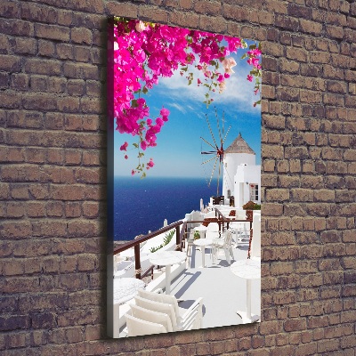 Canvas wall art Santorini Greece