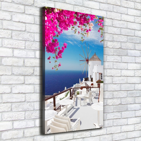 Canvas wall art Santorini Greece