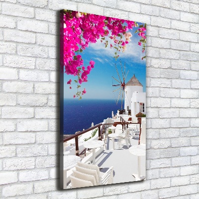 Canvas wall art Santorini Greece