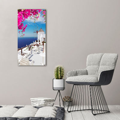 Canvas wall art Santorini Greece