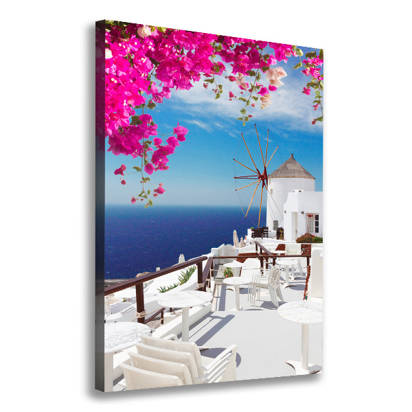 Canvas wall art Santorini Greece