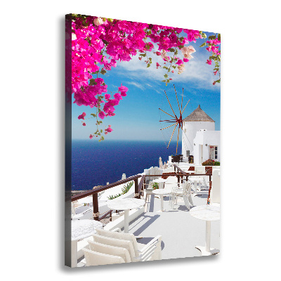 Canvas wall art Santorini Greece