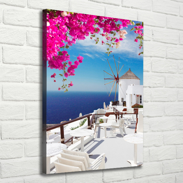 Canvas wall art Santorini Greece