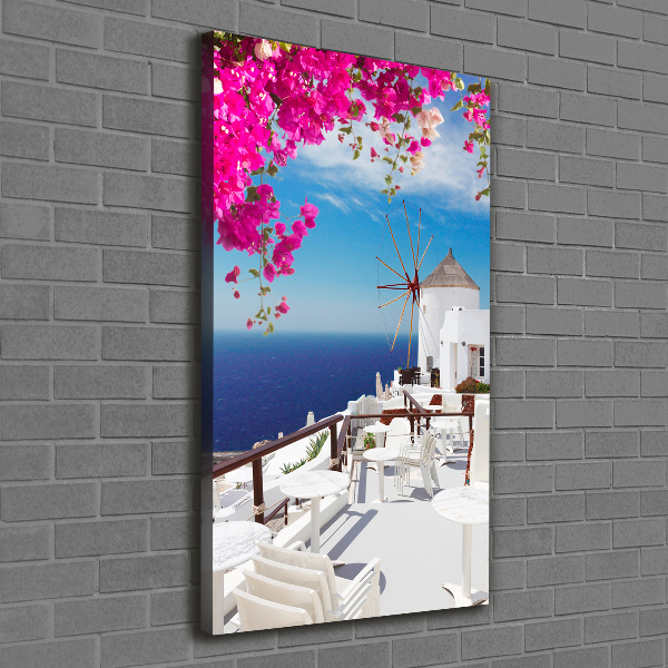 Canvas wall art Santorini Greece