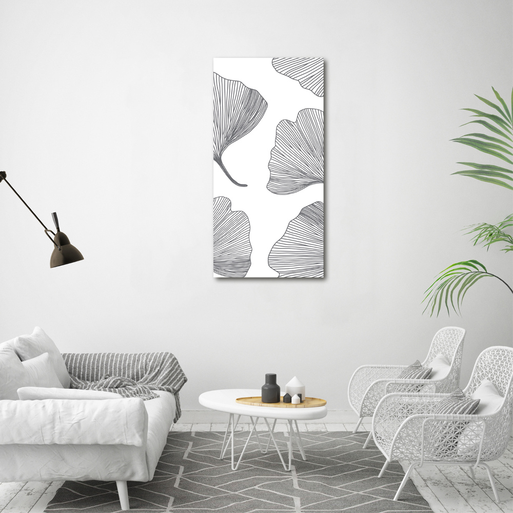 Large canvas wall art Ginkgo