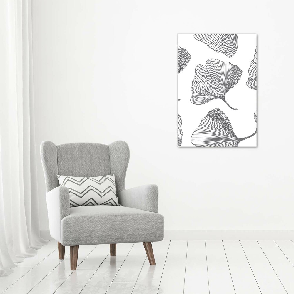 Large canvas wall art Ginkgo