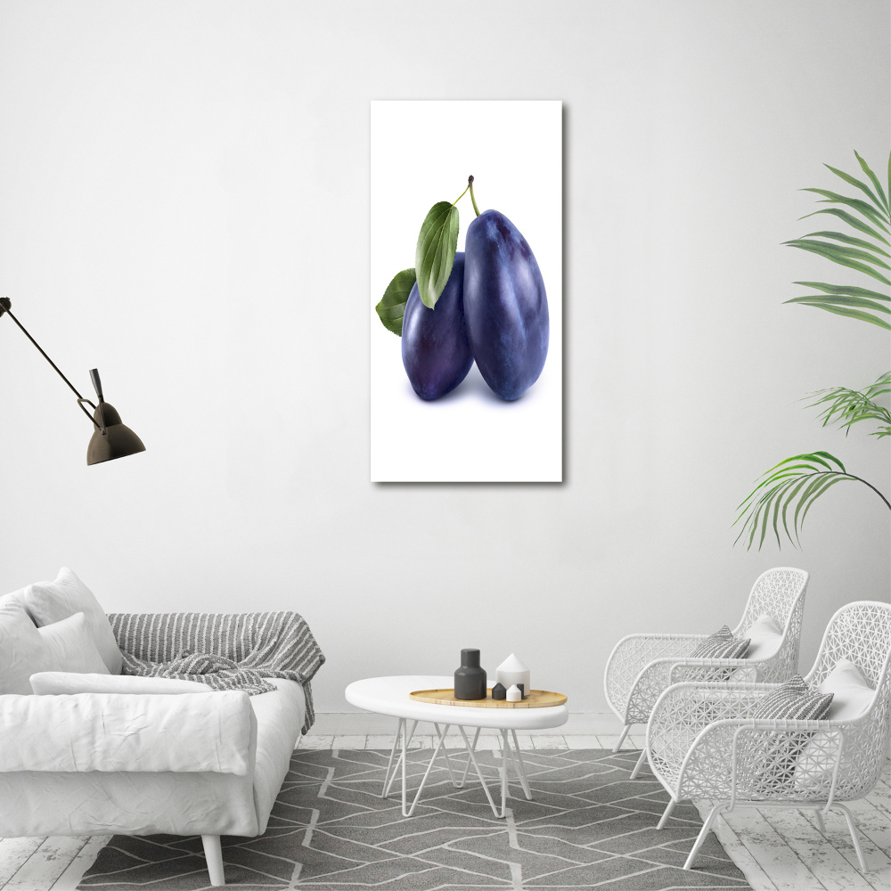 Large canvas wall art Plums