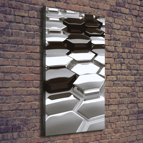 Wall art canvas large 3D abstraction