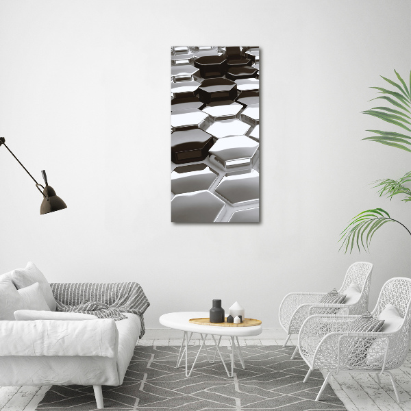 Wall art canvas large 3D abstraction