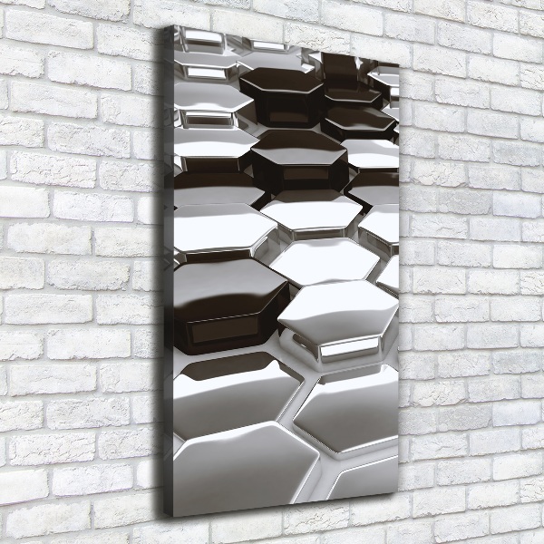 Wall art canvas large 3D abstraction