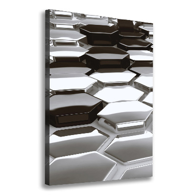 Wall art canvas large 3D abstraction