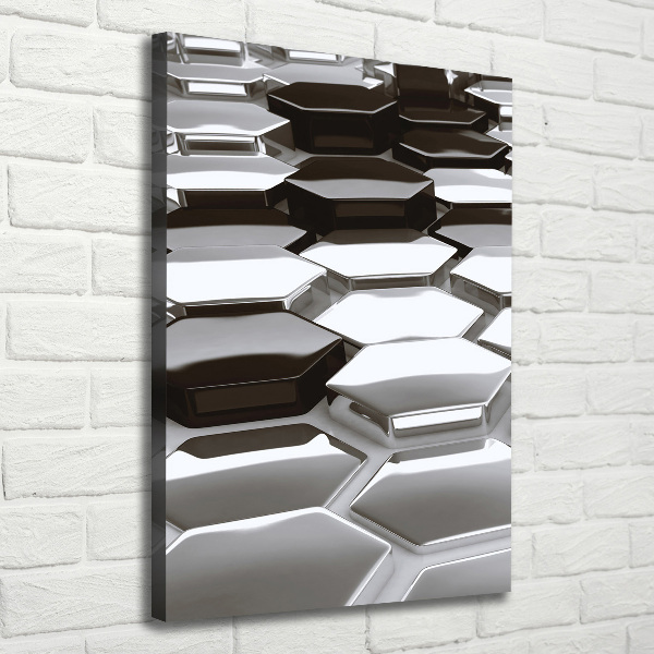 Wall art canvas large 3D abstraction