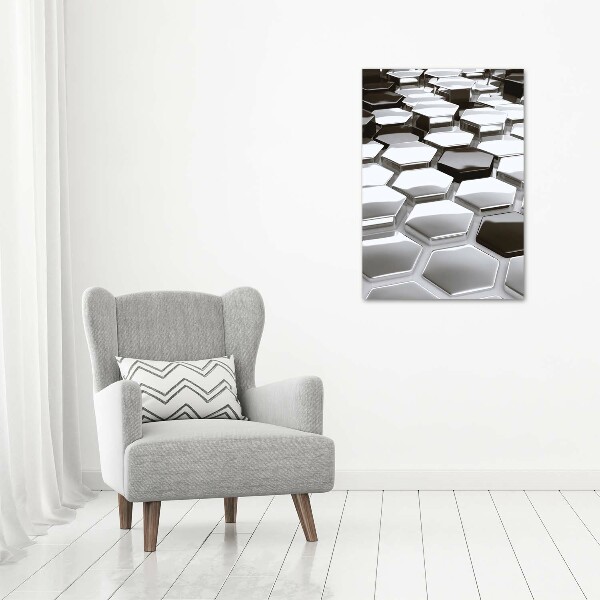 Wall art canvas large 3D abstraction