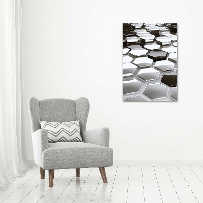 Wall art canvas large 3D abstraction