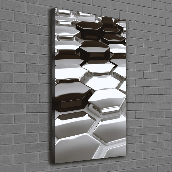 Wall art canvas large 3D abstraction