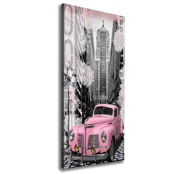 Canvas print Pink car