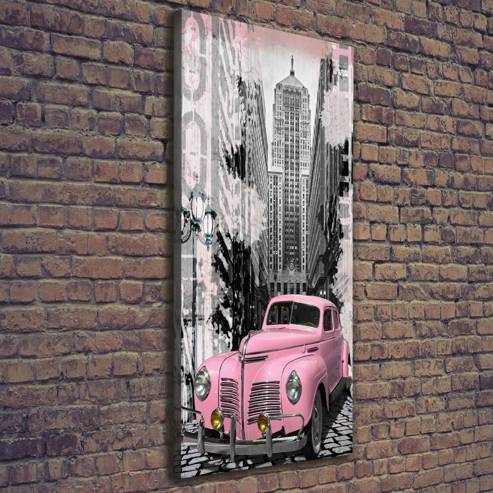 Canvas print Pink car