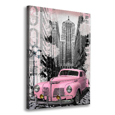 Canvas print Pink car