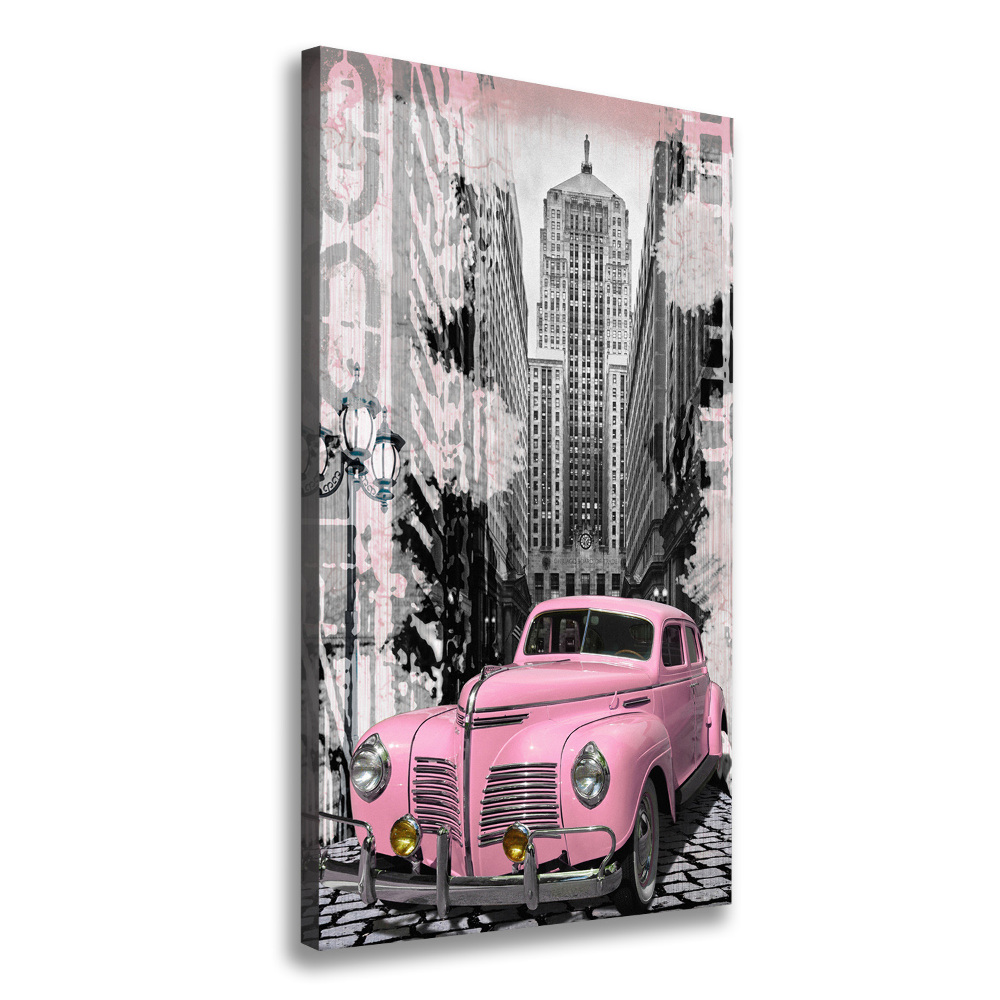 Canvas print Pink car