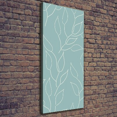 Large canvas wall art Leaves