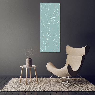 Large canvas wall art Leaves