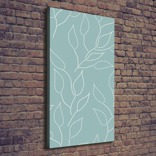 Large canvas wall art Leaves