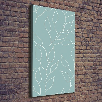 Large canvas wall art Leaves