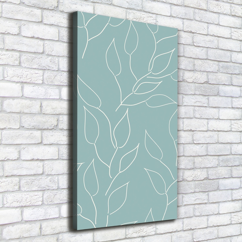 Large canvas wall art Leaves