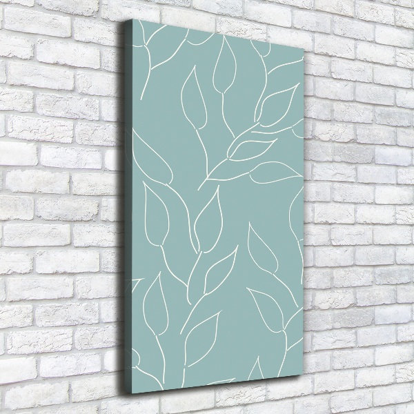 Large canvas wall art Leaves