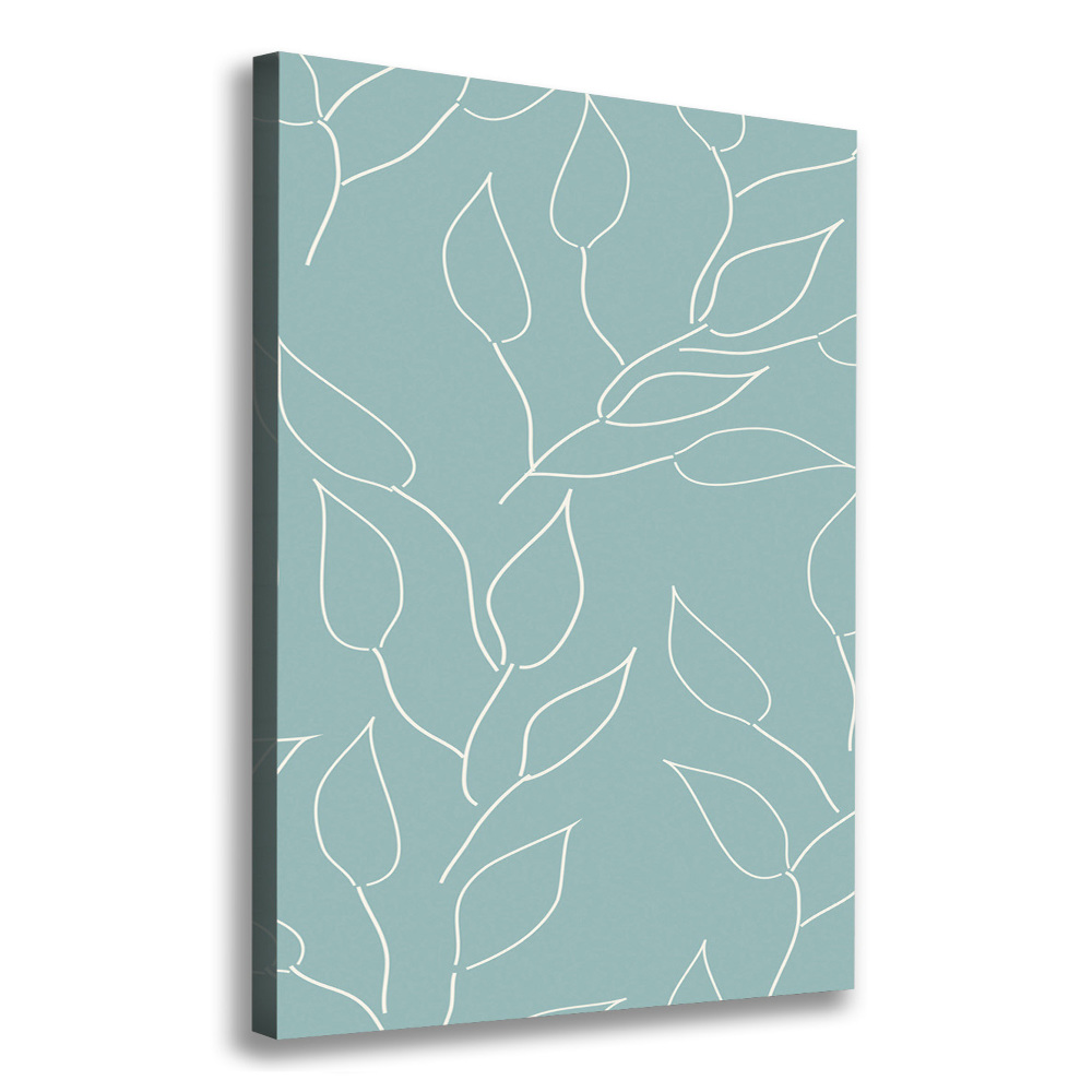 Large canvas wall art Leaves