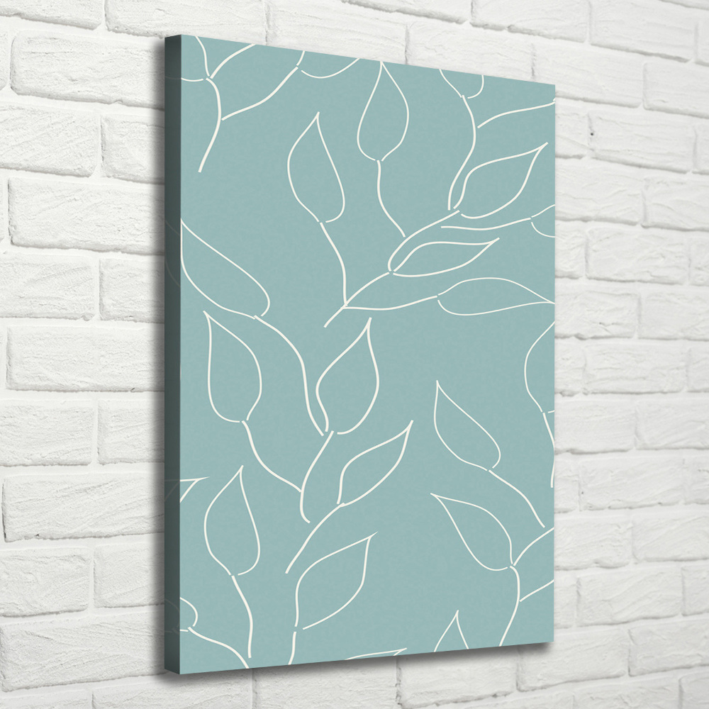 Large canvas wall art Leaves