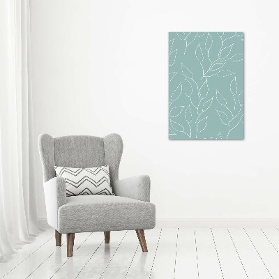 Large canvas wall art Leaves