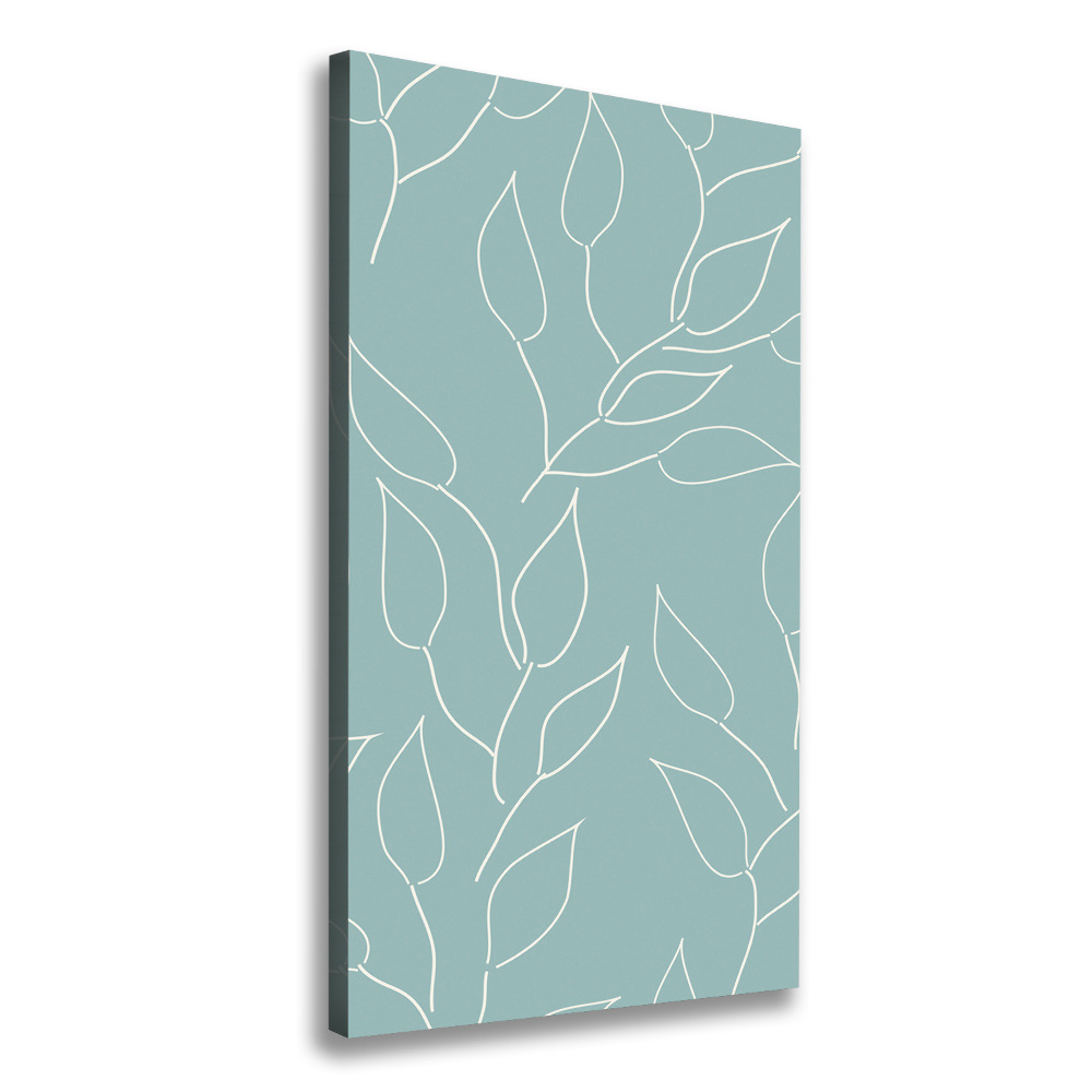 Large canvas wall art Leaves