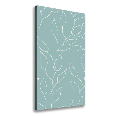 Large canvas wall art Leaves