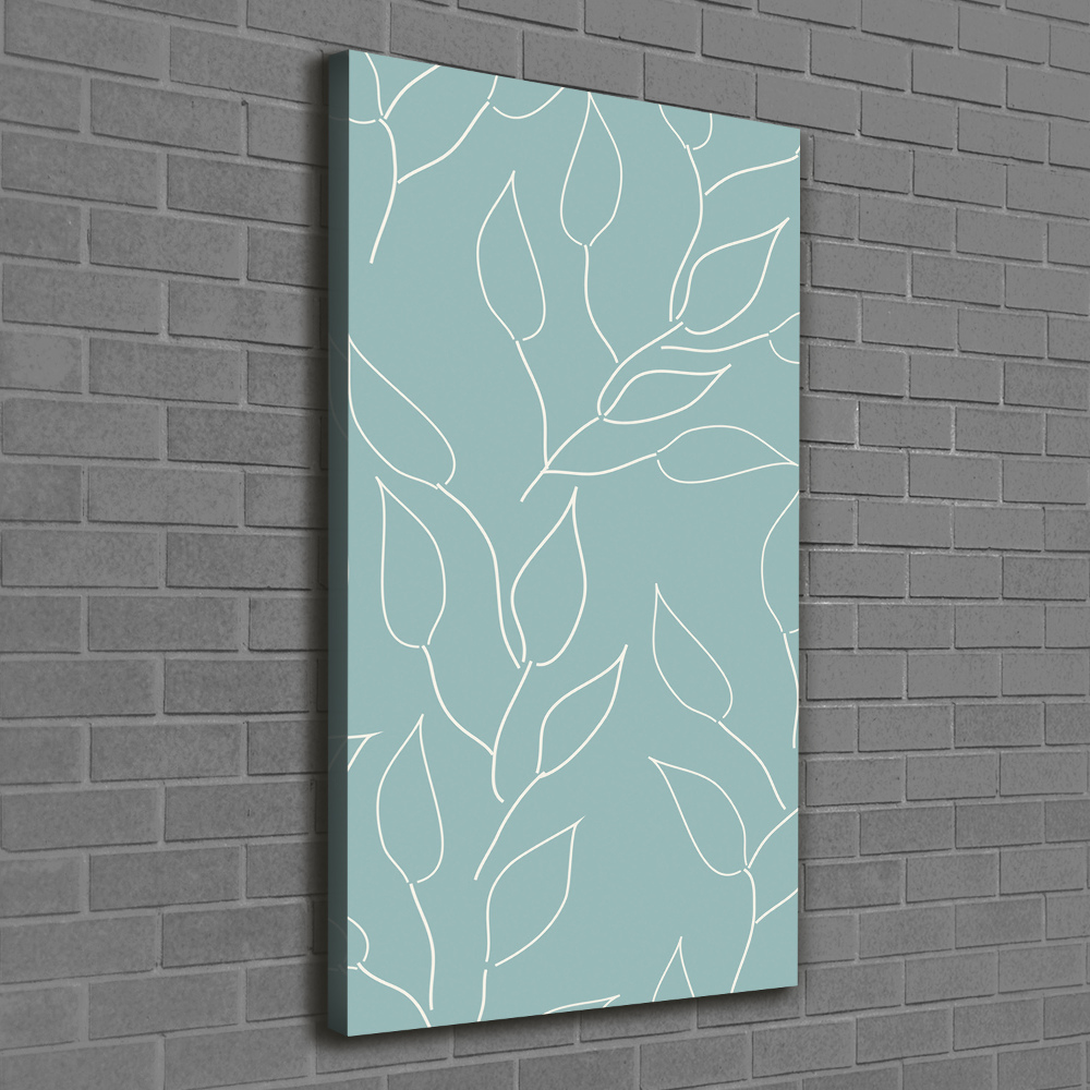 Large canvas wall art Leaves