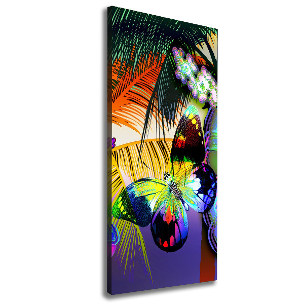 Canvas wall art Colorful flowers