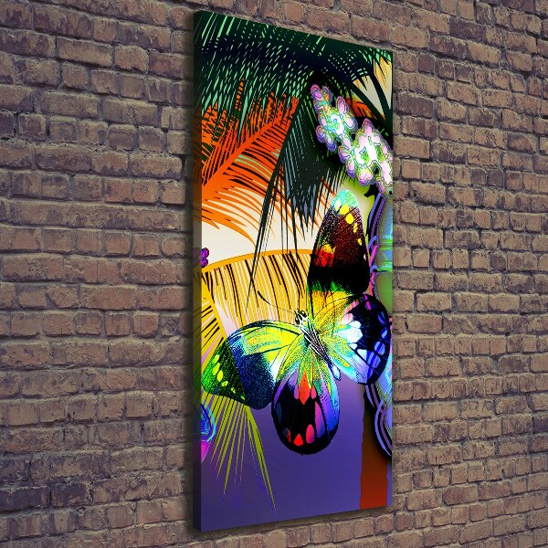 Canvas wall art Colorful flowers